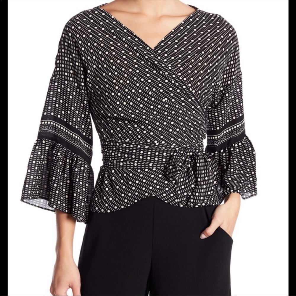 New Max Studio Wrap Blouse NWT XS!!